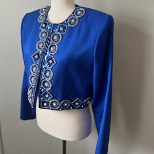 Super Vintage embellished Cropped Blazer